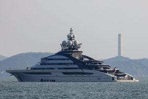 Russian Oligarch Yacht ‘Nord’ Leaves Hong Kong Waters