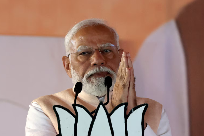 Indian Prime Minister Narendra Modi during an election campaign
