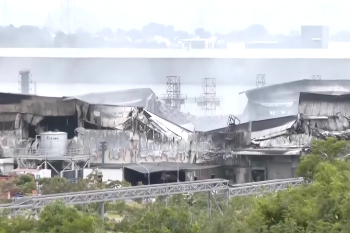 Tata Apple factory fire aftermath